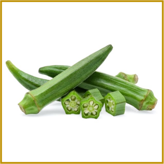 OKRA - CLEMSON SPINELESS - VRUCHT