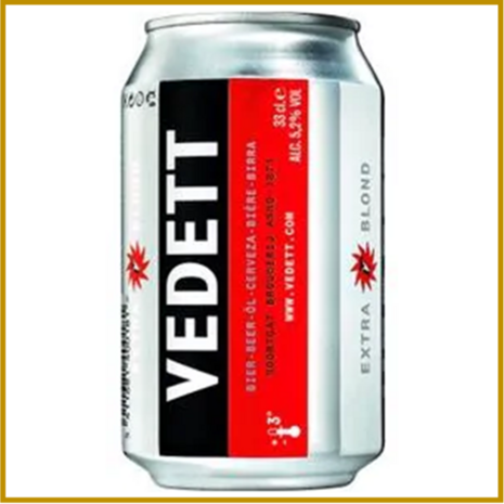 VEDETT - EXTRA BLOND - 330 ML - BLIK