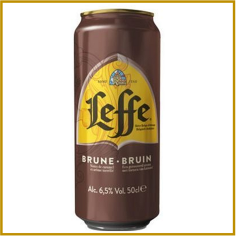 LEFFE - BRUIN - 330 ML - BLIK