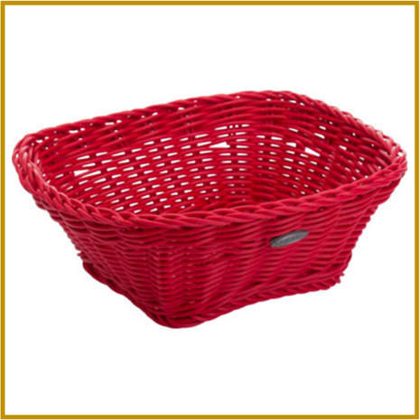 BROOD- / FRUITMAND -  19 X 19 X 7.5 CM - ROOD